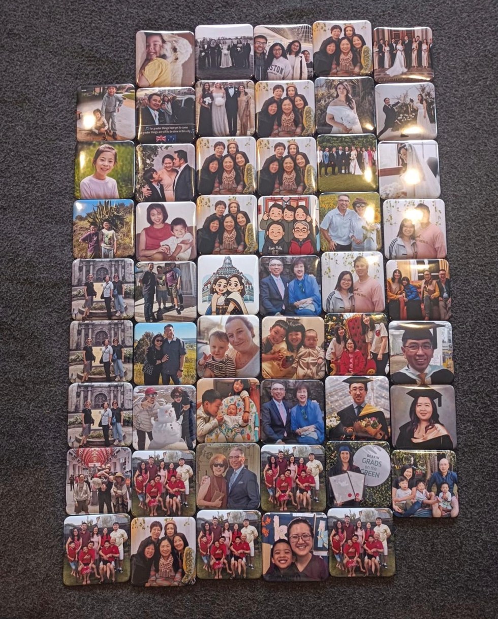 Wedding magnet display board mockup