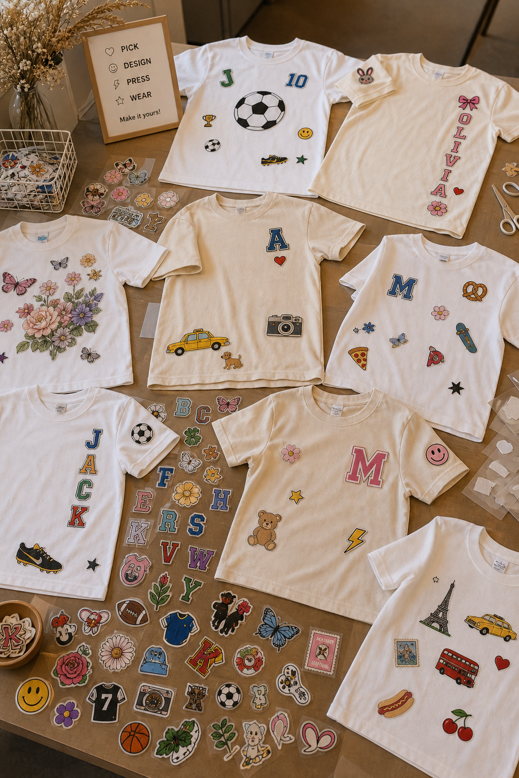 DIY T-shirt iron-on transfer station